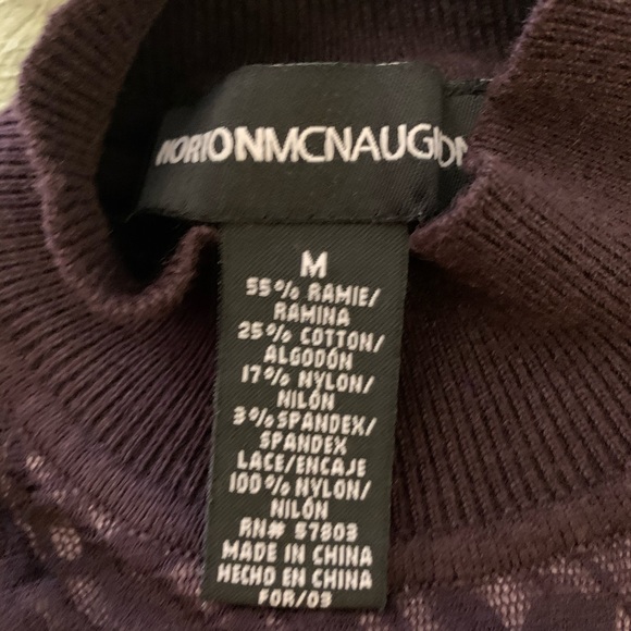 🌵 Norton McNaughton | Lace Turtleneck Sweater - Picture 5 of 5